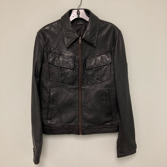 Paul Smith Leather Jacket. Size Large. Brand new never worn. - Picture 6 of 15